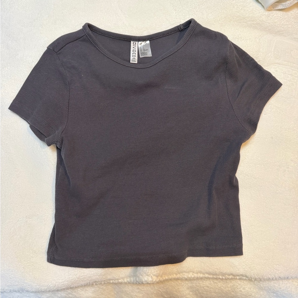 Grey Baby Tee